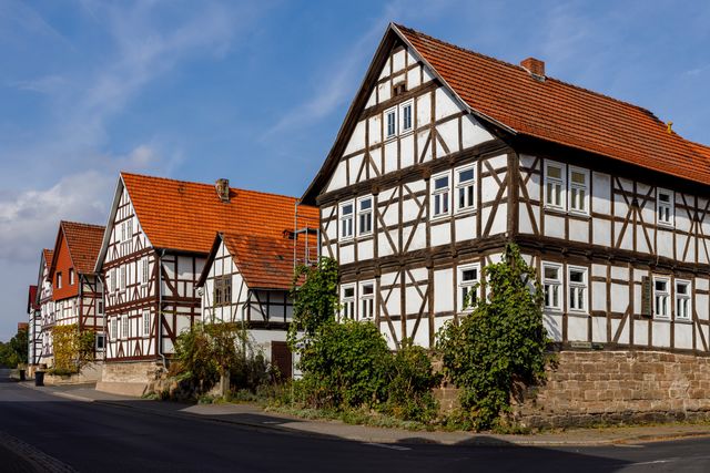 Wohnen mal anders – Half timbered houses in the village of Herleshausen in germany