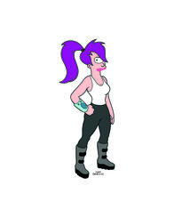 Futurama – (8. Staffel) - Leela ist die Pilotin des Planet Express-Auslieferungsschiffes. Sehr hübsch, sehr außerirdisch, sehr einäugig.