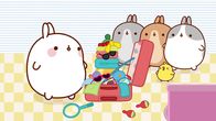 Molang – Molang und Piu Piu fahren in den Sommerurlaub, doch der Koffer ist einfach zu klein.