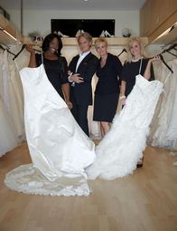 Mein perfektes Hochzeitskleid! - Atlanta – (v.l.n.r.) Flori Waters, Monte Durham, Lori Allen und Robin Gibbs in "Mein perfektes Hochzeitskleid! - Atlanta".
