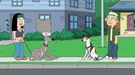 American Dad! – L-R: Hayley, Roger, Fleabiscuit, Jeff