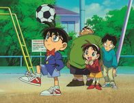 Detektiv Conan – Gemeinsam sind sie die Detective Boys: (v.l.n.r.) Conan, Genta, Ayumi und Mitsuhiko ...