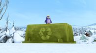 Snowsnaps' Winterspiele – Terri betrachtet vom Spielfeldrand aus das Treiben der Snowsnaps.