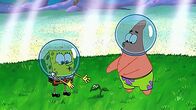 SpongeBob Schwammkopf – L-R: SpongeBob, Wormy, Patrick