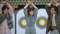 Dynamite Fighters – v.li.: Drifter Conman (Richard Ng), Fok Ming-Ming (Michelle Yeoh), Secret Agent 001 (Derek Yee Tung-Sing)