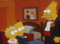 Die Simpsons – Grandpa (re.) erklärt, dass nur Lisa und Bart den Drehbuchpreis verdient haben.