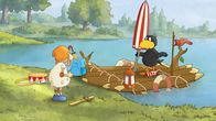 Der kleine Rabe Socke – "Der kleine Rabe Socke", "Neues Ufer." Als Socke wieder einmal Unfug anstellt und von Frau Dachs ohne Essen in sein Nest geschickt wird, hat der kleine Rabe genug. Gemeinsam mit Wolle fährt er auf eine unerforschte Insel und gründet seinen eigenen Staat: Neusockland. Dort ist er alleiniger König und niemand kann ihm Vorschriften machen. Aber bald finden die beiden heraus, dass sie nicht allein auf der Insel sind. SENDUNG: ORF eins - SO - 23.07.2017 - 07:15 UHR. - Veroeffentlichung fuer Pressezwecke honorarfrei ausschliesslich im Zusammenhang mit oben genannter Sendung oder Veranstaltung des ORF bei Urhebernennung. Foto: ORF/AKKORD FILM. Anderweitige Verwendung honorarpflichtig und nur nach schriftlicher Genehmigung der ORF-Fotoredaktion. Copyright: ORF, Wuerzburggasse 30, A-1136 Wien, Tel. +43-(0)1-87878-13606