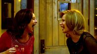 Secret Santa – L-R: Shari (Debra Sullivan), Carol (Pat Destro)
