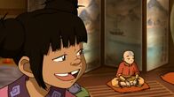 Avatar - Herr der Elemente – L-R: Meng, Aang