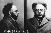 Das Rote Imperium – Im zweiten Moskauer Schauprozess 1937 wurde Karl Radek als vermeintlicher Trotzki-Anhänger und Verräter zu zehn Jahren Lagerhaft verurteilt.