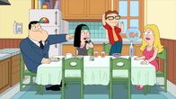 American Dad! – (v.l.n.r.) Stan; Hayley; Steve; Klaus; Francine