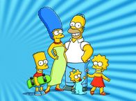 Die Simpsons – Eine ganz besondere Familie: Maggie (vorne), Marge (2.v.l.), Homer (2.v.r.), Bart (l.) und Lisa Simpson (r.) ...