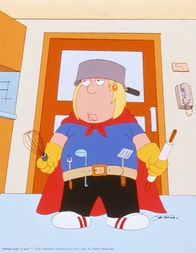 Family Guy – (5. Staffel) - Chris ist das Ebenbild seines Vaters: leicht übergewichtig und von dümmlicher Gutmütigkeit.
