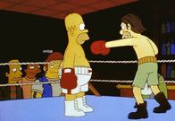 Die Simpsons – Da Homer nie k.o. geht, avanciert er zum Box-Champ.