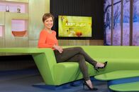 ARD-Buffet – Moderatorin Evelin König.