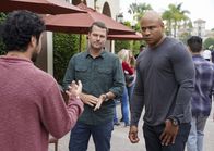 Navy CIS: L.A. – (v.l.n.r.) Juda Ayari (George Janko); G. Callen (Chris O'Donnell); Sam Hanna (LL Cool J)