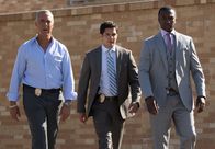 Bosch – First and third from the left: Harry Bosch (Titus Welliver), Jerry Edgar (Jamie Hector)