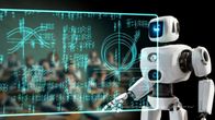alpha-thema: Bildungssystem: Chance oder Risiko - Wie wird KI die Schule verändern? – Ein Roboter gibt Mathematikunterricht.