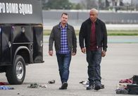 Navy CIS: L.A. – Pictured: Chris O\'Donnell (Special Agent G. Callen) and LL COOL J (Special Agent Sam Hanna).