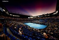 Tennis: Australian Open – Ein Überblick über die Rod Laver Arena. Melbourne, Australien, 19.02.2021, ATP World Tour, Grand Slam, Australian Open.