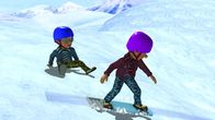 Feuerwehrmann Sam – Norman und Derek fahren auf Dilys Bügelbrett Snowboard.