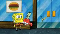 SpongeBob Schwammkopf – L-R: SpongeBob, Mr. Krabs, Plantkon