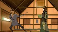 Avatar - Herr der Elemente – L-R: Sokka, Suki