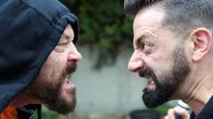 Red Army Hooligans – L-R: Vlad (Earl Ling), Kevin (Jimmy 'The Bee' Bennett)