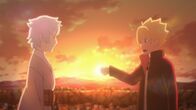 Boruto – L-R: Mitsuki und Boruto