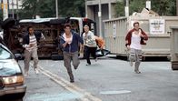 Freerunner – v.l.n.r.) Turk (Joe Williams), Ryan (Sean Faris), West (Dylan W. Baker) und Finch (Ryan Doyle) werden mit Sprengstoff besetzte Halsbänder angelegt und sie müssen ein letztes Rennen bestreiten. Nur derjenige wird überleben, der rechtzeitig ins Ziel kommt - und Ryan hat noch niemals gegen seinen stärksten Konkurrenten Finch einen Sieg errungen ...