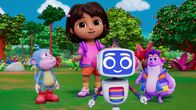 Dora – v.li.: Boots, Dora, Bip Bip, Tico