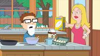 American Dad! – Stan, l.; Francine, r.