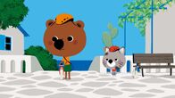 Mouk, der Weltreisebär – Mouk und Chavapa radeln auf der Insel Kreta.