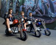 Two and a Half Men – (2. Staffel) - Harte Männer: Charlie (Charlie Sheen, l.), Alan (Jon Cryer, r.) und Jake (August T. Jones, M.) ...