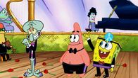 SpongeBob Schwammkopf – L-R: Squidward, Patrick, SpongeBob