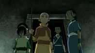 Avatar - Herr der Elemente – L-R: Toph Beifong, Aang, Sokka, Katara
