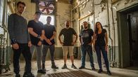 Ghost Hunters – L-R: Dakota Laden, Tanner Wiseman, Alex Schroeder, Jason Hawes, Greg Peerbolte, Shari DeBenedetti