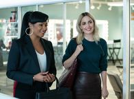 Lady Business – Tiffany Haddish as Mia and Rose Byrne as Mel in Like a Boss from Paramount Pictures.