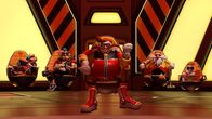 Sonic Prime – v.li.: Dr. Don't, Dr. Deep, Mr. Dr. Eggman, Dr. Done It, Dr. Babble