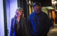The Equalizer 2 – Susan Plummer (Melissa Leo, l.); Robert McCall (Denzel Washington, r.)