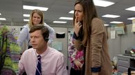 Workaholics – L-R: Jillian Belk (Jillian Bell), Anders Holmvik (Anders Holm), Zoey (Zoe Jarman)