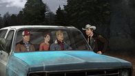 Archer – Geraten (v.l.n.r.) Archer, Cheryl und Ray ebenfalls in die Fänge des betrügerischen Sheriffs (r.)?