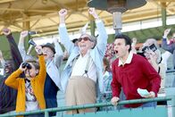 The Goldbergs – L-R: Adam Goldberg (Sean Giambrone), Pops (George Segal), Barry Goldberg (Troy Gentile).