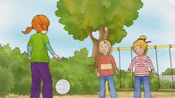 Meine Freundin Conni – Schon am Umzugstag erwartet Conni eine Überraschung. Auf dem nahegelegenen Spielplatz trifft sie Anna, die ihre neue Freundin wird und sogar in den gleichen Kindergarten geht wie Conni.