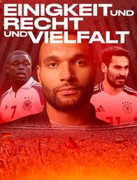 Sportschau / ARD-Thementag: Fußball-EM: Einigkeit und Recht und Vielfalt - Die Nationalmannschaft zwischen Rassismus und Identifikation – Nationalspieler Jonathan Tah äußert sich im Film zu den Themen Identifikation und Rassismus“.