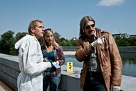 SOKO Donau – (v.li.) Helmut Bohatsch (Franz Wohlfahrt), Lilian Klebow (Penny Lanz), Stefan Jürgens (Carl Ribarski).