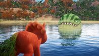 Vegesaurier – Ginger kann es nicht fassen: Sogar der Melonensuchus hat Schluckauf!