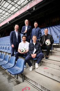 Fußball: Europameisterschaft – v.li.: Steffen Freund, Martin Harnik, Jan Åge Fjørtoft, Florian Klein, Zlatko Junuzovic, Sebastian Prödl und