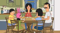 Bob's Burgers – L-R: Gene, Louise, Linda, Tina und Bob