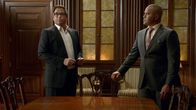 Bull – Dr. Jason Bull (Michael Weatherly, l.); Chunk Palmer (Christopher Jackson, r.)